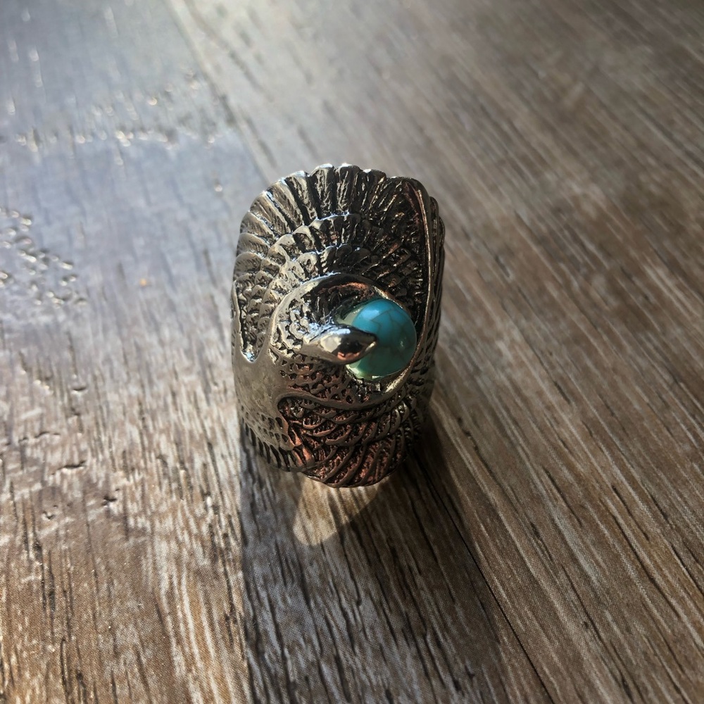 Eagle Turquoise Ring - Picture 2 of 2